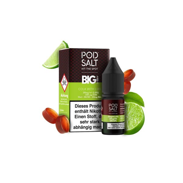 Pod Salt Fusion - Cola with Lime Nikotinsalz Liquid 10ml - 20mg