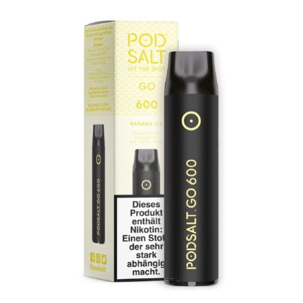 Pod Salt Go 600 Einweg E-Zigarette Banana Ice 20mg