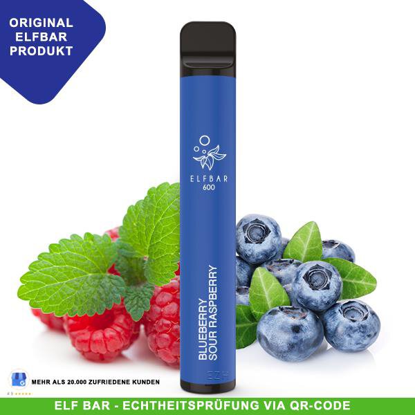 Elf Bar 600 - Blue Sour Raspberry 20mg/ml
