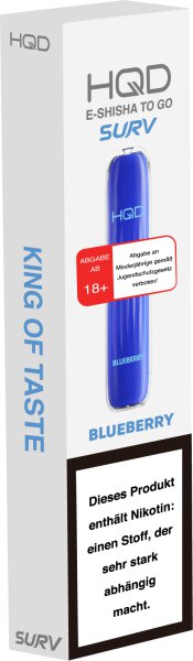 HQD Surv Vape  - 600 Blueberry 18mg