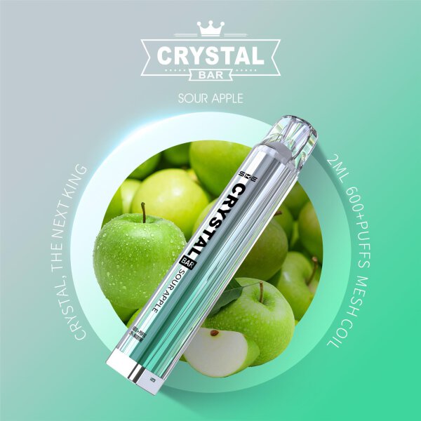 SKE Crystal Bar 600 - 2mg Sour Apple