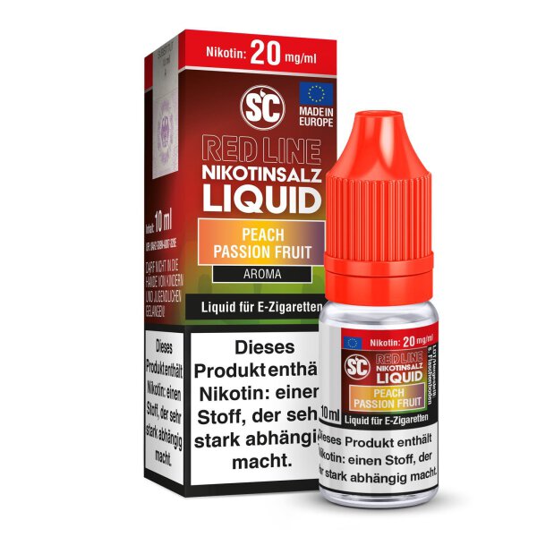 SC - Red Line - Peach Passion Fruit - Nikotinsalz Liquid 10 mg/ml