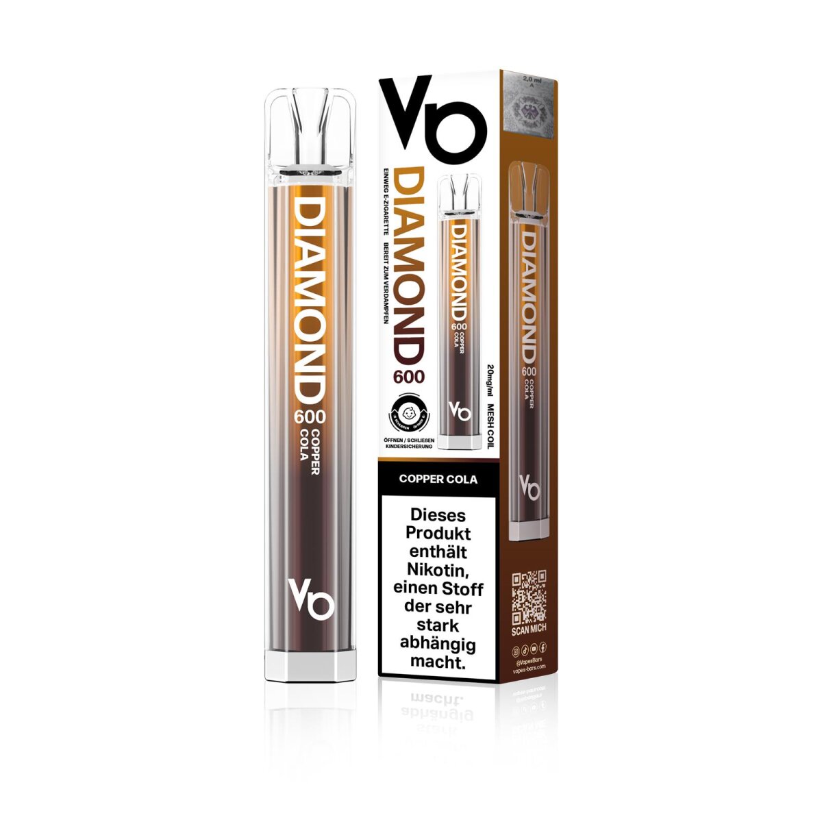 diamond e zigarette Vapes Bars Diamond 600 Einweg E-Zigarette 20mg