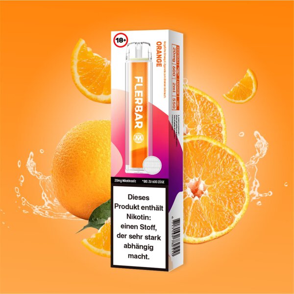Flerbar M E-Shisha 600 - 20mg/ml - Orange