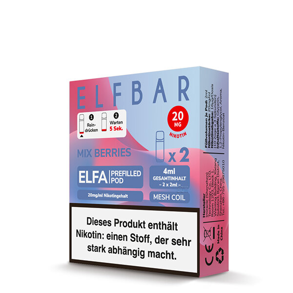 Elf Bar Elfa Pod 20mg - Mix Berries (2 Stück Pro Packung)