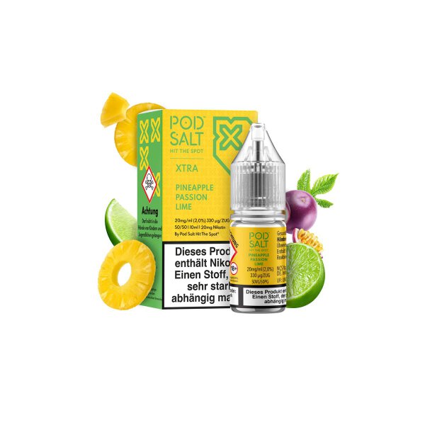 Pod Salt Xtra - Pineapple Passion Lime - Nic Salt 20 mg/ml