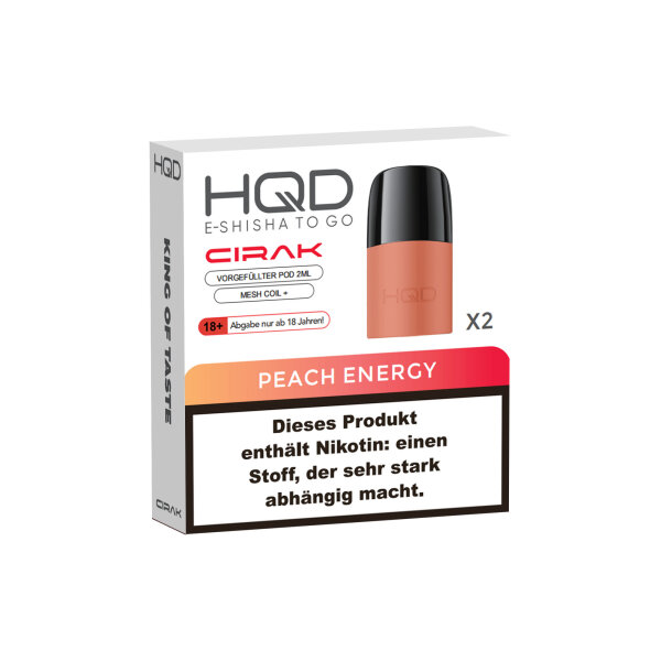 HQD CIRAK PODS 20mg/ml - Peach Energy