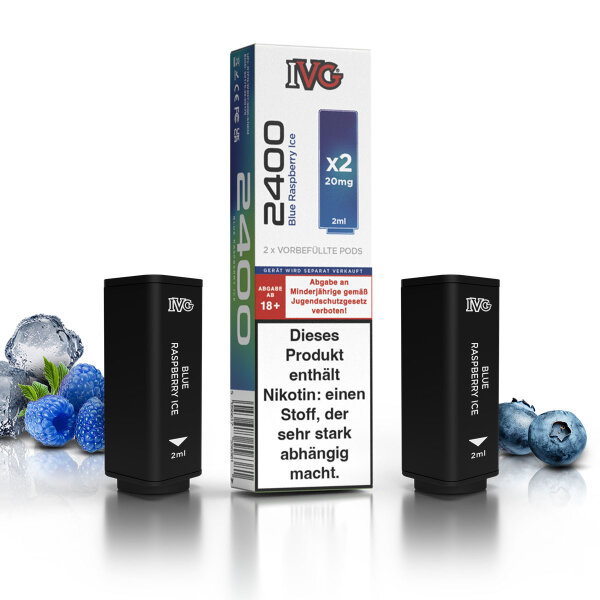 IVG 2400 Pod - Blue Raspberry Ice (2 Stück pro Packung)