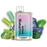 Flerbar Hyppe DM600 20mg - Blue Razz Ice Pop