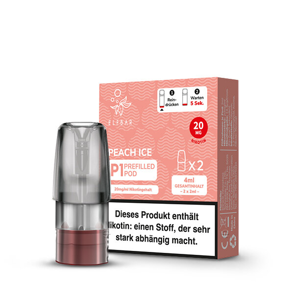 Elf Bar MATE 500 P1 Pod - Peach Ice 20mg