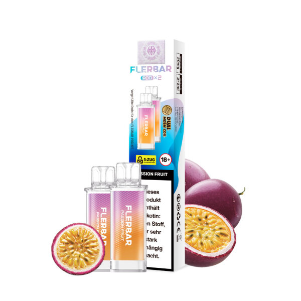 Flerbar Pod - Passion Fruit 20mg (2x pro Packung)