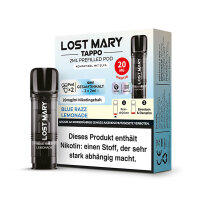 Lost Mary Tappo Pod - Blue Razz Lemonade 20mg (2x pro...