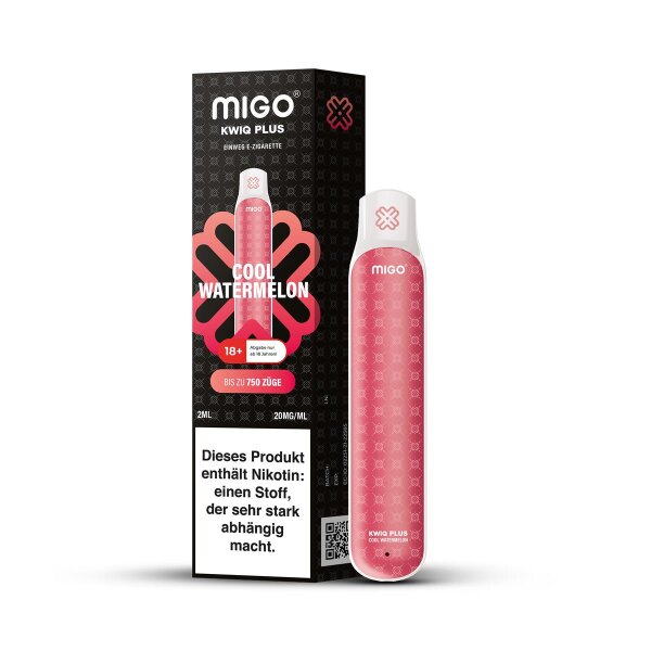 Migo Einweg E-Shisha Cool Watermelon 20mg | Online bestellen!, 4,00