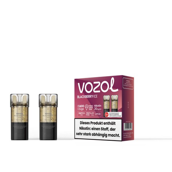 Vozol Switch Pro Pod - Blackberry Ice 20mg (2x pro Packung)
