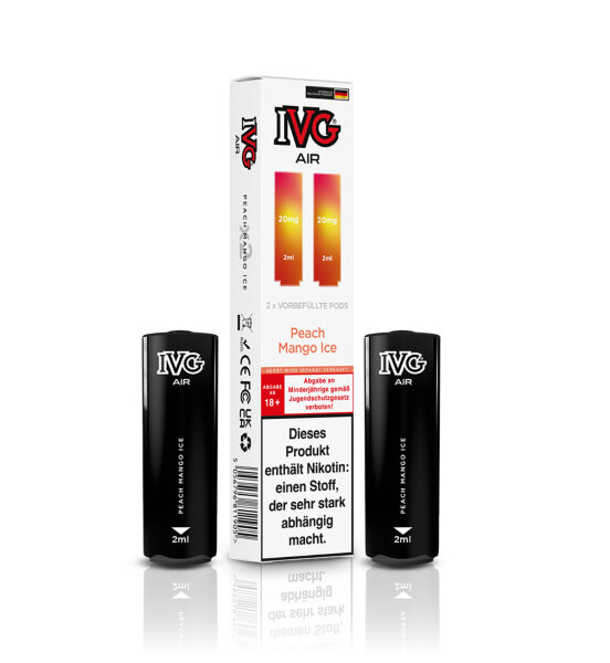 IVG Air 4 in 1 Pod - Peach Mango Ice 20mg (2er Pack)
