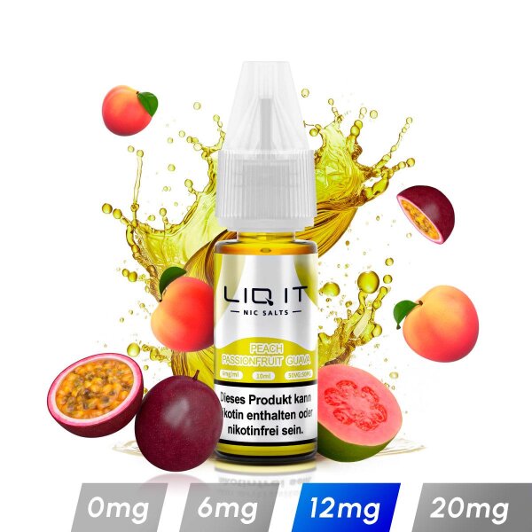 LIQ IT Liquid - Peach Passionfruit Guava 12mg