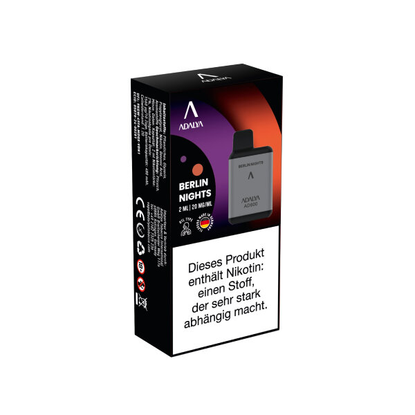 Adalya AD800 Einweg Vape - Berlin Nights 20mg