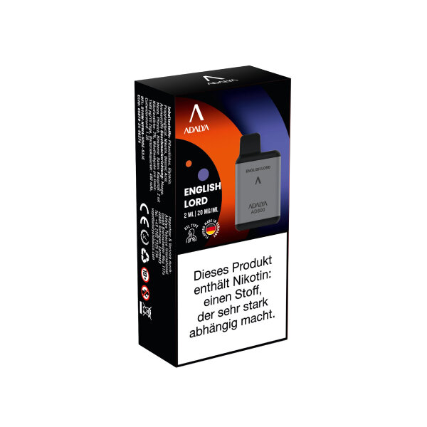 Adalya AD800 Einweg Vape - English Lord 20mg