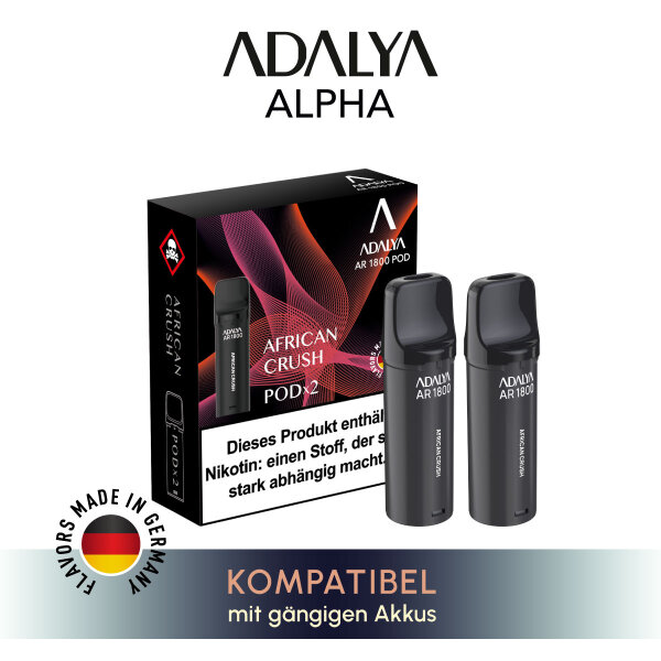 Adalya Alpha Pod - African Crush 20mg (2er Pack)