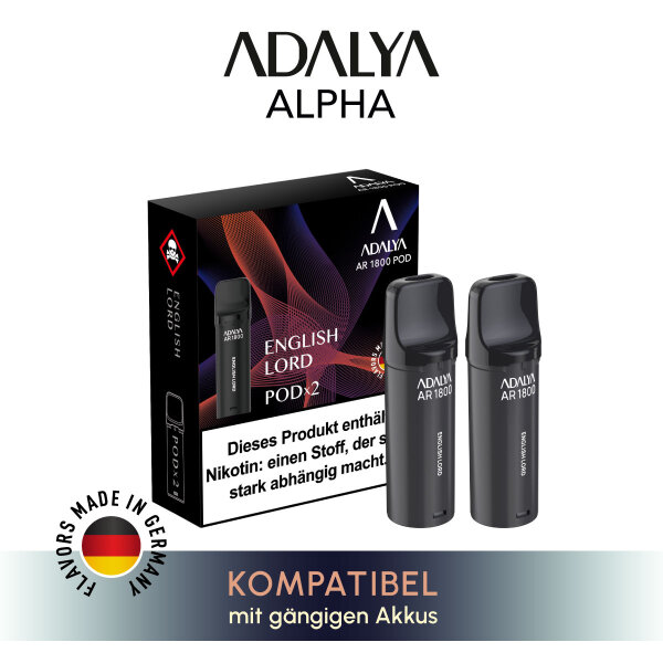 Adalya Alpha Pod - English Lord 20mg (2er Pack)