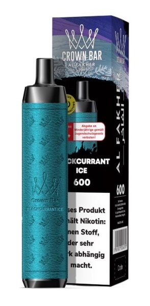 Al Fakher Vape Crown Bar 600 - Blackcurrant Ice 20mg