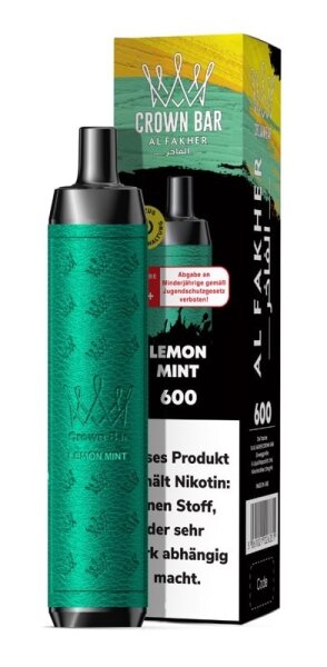 Al Fakher Vape Crown Bar 600 - Lemon Mint 20mg