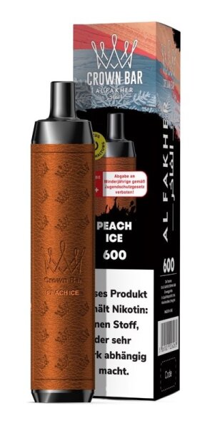 Al Fakher Vape Crown Bar 600 - Peach Ice 20mg