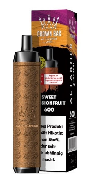 Al Fakher Vape Crown Bar 600 - Sweet Passionfruit 20mg