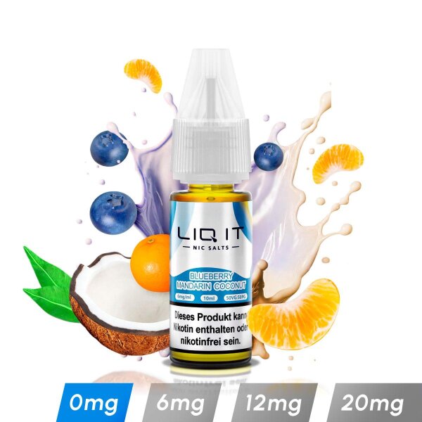 LIQ IT Liquid - Blueberry Mandarin Coconut 0mg