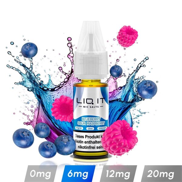 LIQ IT Liquid - Blue Sour Raspberry 6mg