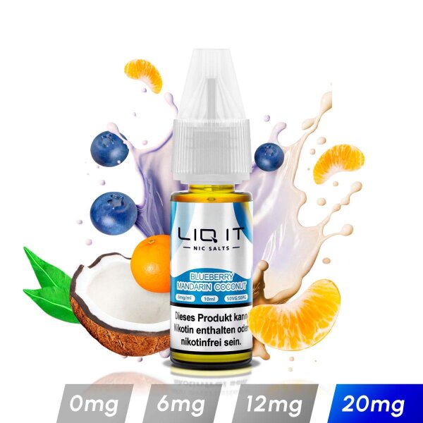 LIQ IT Liquid - Blueberry Mandarin Coconut 20mg