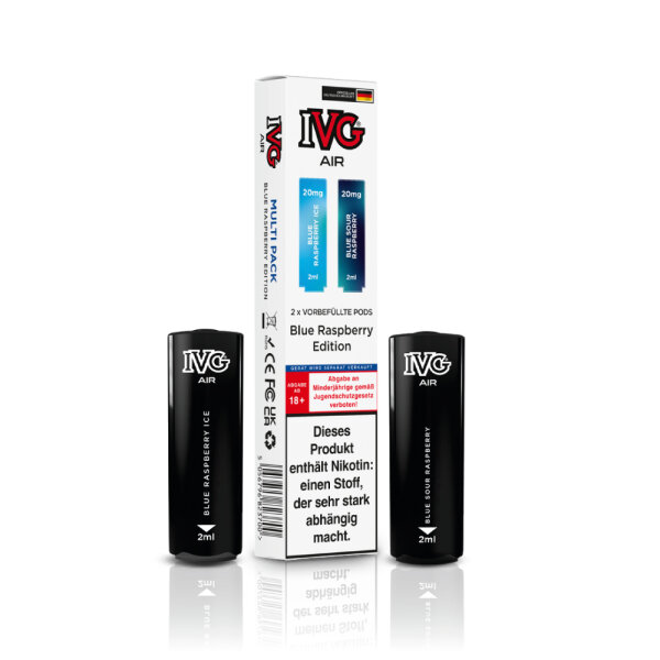 IVG Air 4 in 1 Pod - Blue Raspberry Edition 20mg (2er Pack)