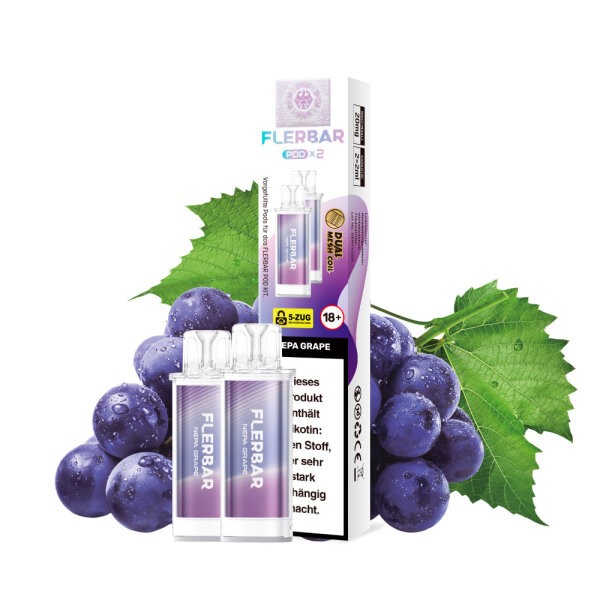 Flerbar Pod - Nepa Grape 20mg (2x pro Packung)
