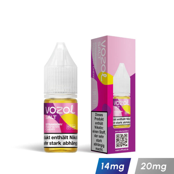 Vozol Liquid Strawberry Raspberry Cherry 14mg