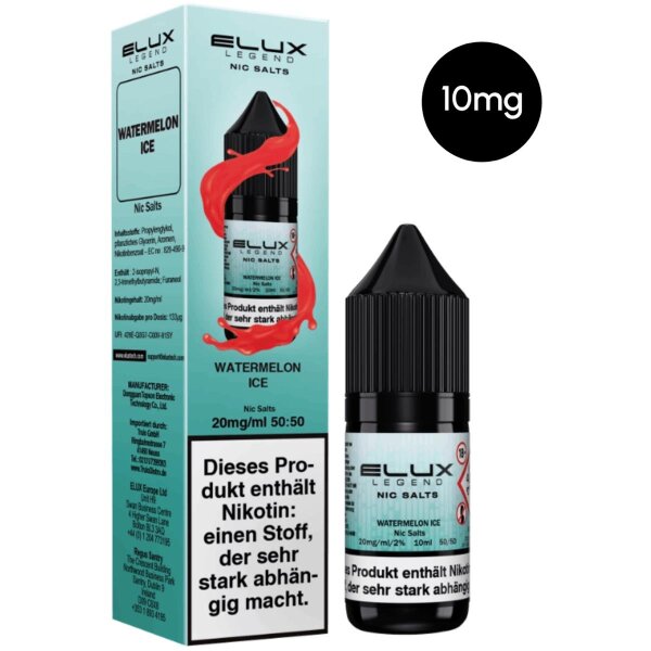Elux Nic Salts - Watermelon Ice 10mg