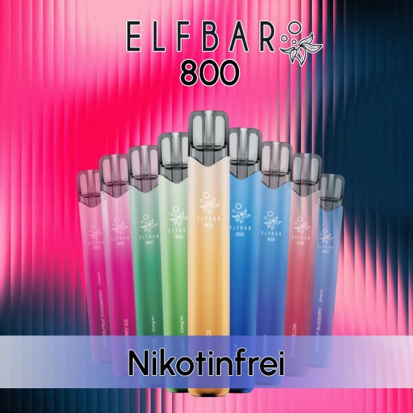 Nikotinfrei Elfbar 800 - Alle Sorten