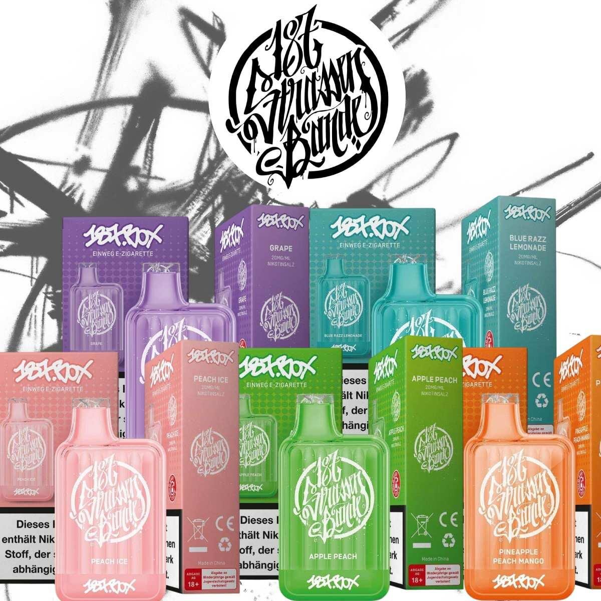 187 E-Shisha Box 20mg Alle Sorten
