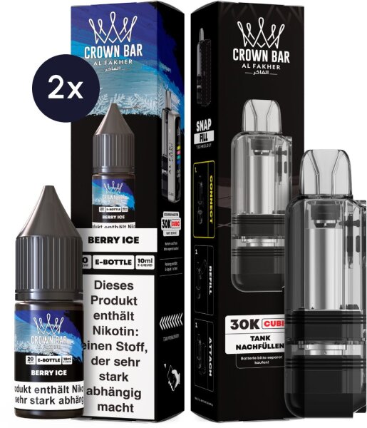 Cubic 30K Ersatzpod + 2x Snap Liquid - Berry Ice 20mg