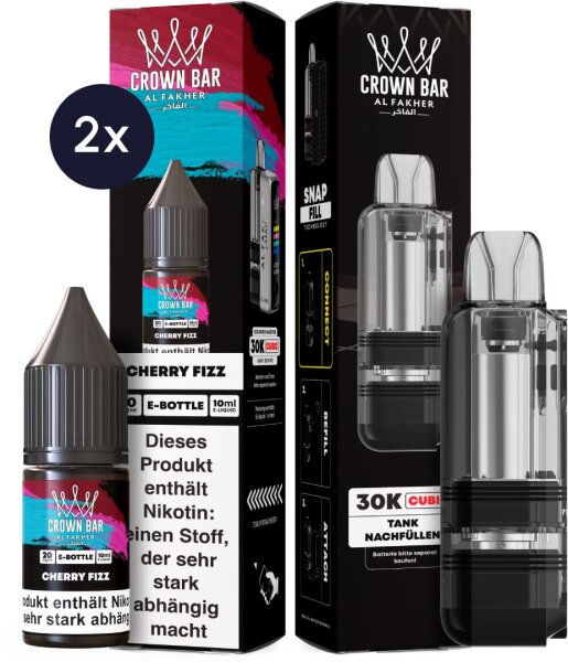Cubic 30K Ersatzpod + 2x Snap Liquid - Cherry Fizz 20mg