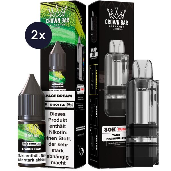 Cubic 30K Ersatzpod + 2x Snap Liquid - Space Dream 20mg