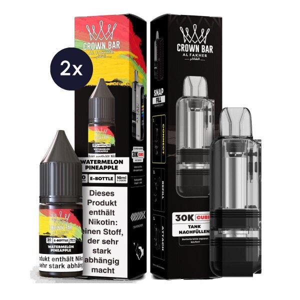 Cubic 30K Ersatzpod + 2x Snap Liquid - Watermelon Pineapple 20mg