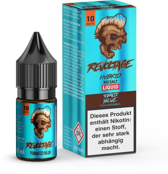 Revoltage Liquid 10ml Tobacco Blue 10mg