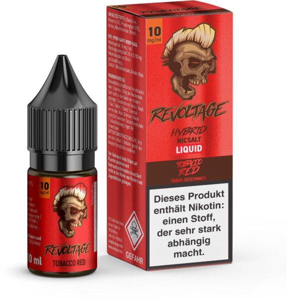 Revoltage Liquid 10ml Tobacco Red 10mg