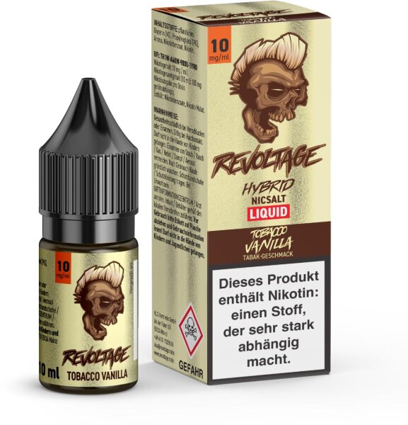 Revoltage Liquid 10ml Tobacco Vanilla 10mg