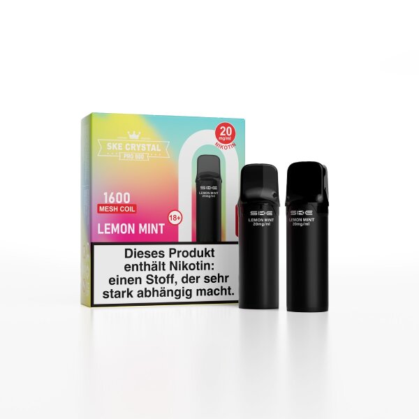 SKE Crystal Pro 800 Pod Lemon Mint (2er Pack)