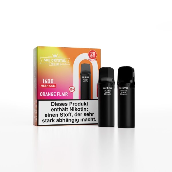 SKE Crystal Pro 800 Pod Orange Flair (2er Pack)