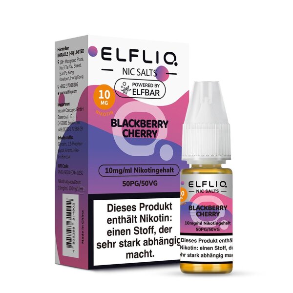 ELFBAR ELFLIQ 10ml - Blackberry Cherry Nikotinsalz 10mg