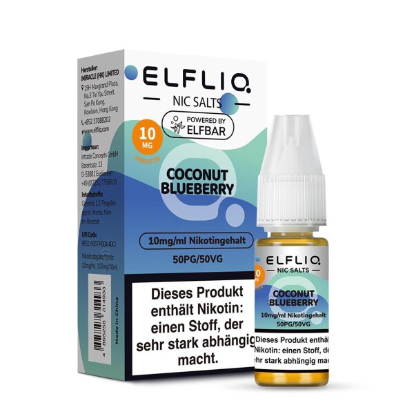 ELFBAR ELFLIQ 10ml - Coconut Blueberry Nikotinsalz 10mg