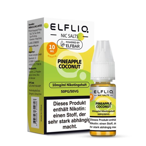 ELFBAR ELFLIQ 10ml - Pineapple Coconut Nikotinsalz 10mg