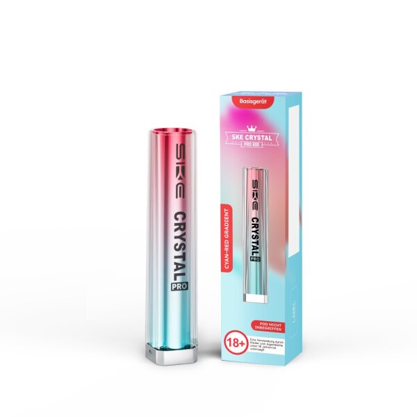 SKE Crystal Pro Akku - Cyan-Red Gradient